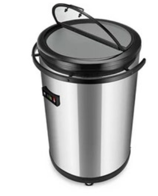 Elektrisk kylutrustning i form av en cylinderformad drinkkylare. Enligt uppgift huvudsakligen tillverkad av rostfritt stål, med insida av plast och botten av plast och aluminium. Varan är avsedd att användas för att kyla drycker och har kapacitet att rymma upp till 50 liter. Genom en kontrollpanel på utsidan kan temperaturen regleras från 16 ° C ner till 0 ° C. Varan är utrustad med fyra hjul på undersidan, samt två hyllor och två korgar som är avtagbara. Varan har måtten 850 X 510 mm (H X B) och väger 24 kg.