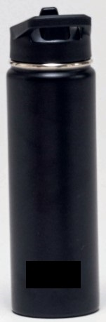 Termosflaska av rostfritt stål med skruvkork av plast (polypropen).
Flaskan har dubbla väggar och kan användas för varma och kalla drycker.
Flaskan är 26 cm hög, har en diameter av 7,5 cm och rymmer 0,65 liter.