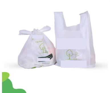 Artiklar i form av påsar med handtag enligt uppgift med måtten 10 x 12, 11 x 13, 13 x 16, 14 x 18, 16 x 20, 20 x 24, 24 x 30 tum.
Påsarna är avsedda för förpackning och transport av varor.
Produkterna är tillverkade av nedbrytbara polymerer bestående av polybutylenadipattereftalat (PBAT), polymjölksyra (PLA) och termoplastisk stärkelse (TPS, från majskorn).
Påsarna är biologiskt nedbrytbara.