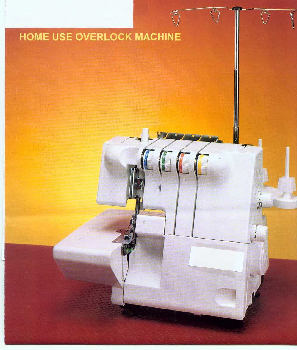 Gospodinjski namizni overlock-obšivni stroj (Overedge machine) z rokavnikom, diferencialnim transportom in motorjem 220V/90W, s plastičnim (ABS) ohišjem. Od običajnega šivalnega stroja se razlikuje zaradi posebne zasnove, zaradi katere šiv izdeluje s tremi ali štirimi nitmi, brez uporabe čolnička s pomočjo 2 zajemalcev in 2 igel, stroj je namenjen izključno obšivanju robov tekstila. Masa stroja je 6,5 kg.
Maksimalna hitrost delovanja stroja je do 1000 vbodov na minuto.