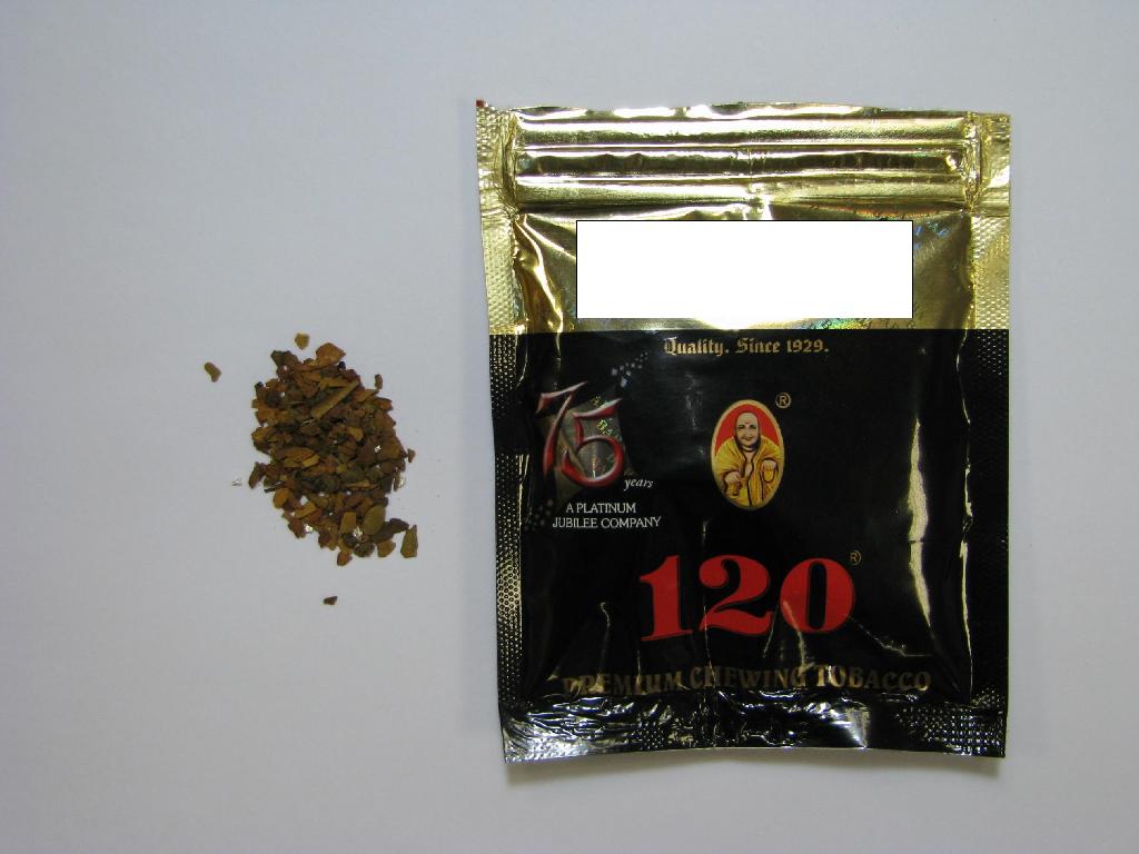 Tobak za žvečenje, pakiran v zavitke po 10 g. Osnovne sestavine so posušen narezan tobak, naravne in naravnim enake arome, začimbe, žafran in drugi dodatki.