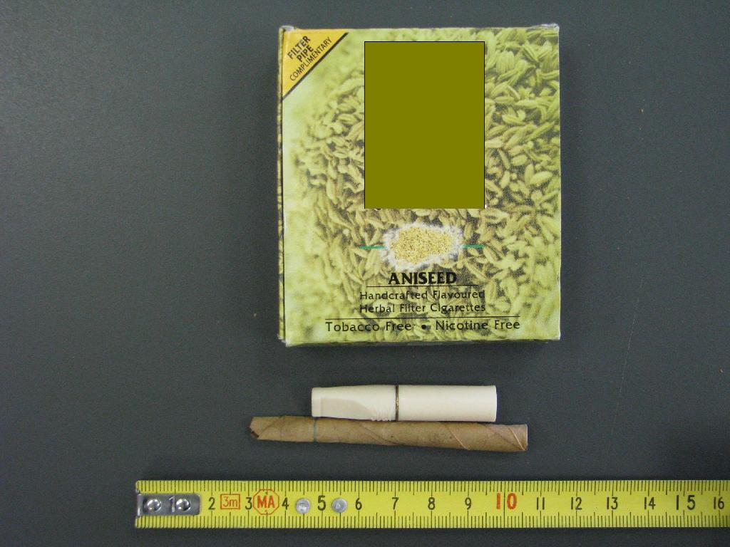 Cigarete, ročno izdelane iz posušenih zelišč, ter aromatizirane z aromo janeža.
Ne vsebujejo niti tobaka niti nikotina.

Pakirane so v kartonsko škatlico po 20 kosov, skupaj z ustnikom iz plastične mase za večkratno uporabo.