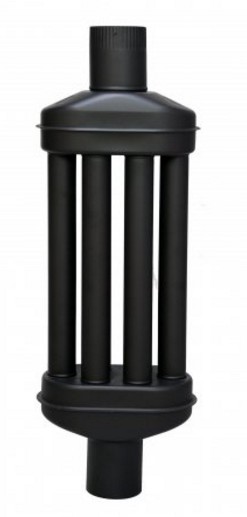 Dimovodni radiator iz železa ali jekla je del peči. Sestavljen je iz štirih cevi spojenih na obeh straneh v skupni kolektor s priključkom premera 120 mm. Višina radiatorja je 55 cm. Lahko je emajliran ali pobarvan v različnih barvah. Uporablja se v sistemu odvoda dimnih plinov pri pečeh za ogrevanje prostorov.