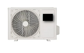 Zunanja enota klimatske naprave. V ohišju je sestavljena iz aksialnega ventilatorja, kondenzatorja, senzorja temperature, rotacijskega kompresorja in krmilne enote. Ob uvozu je pred-napolnjena s plinom R32 (difluorometan, CH₂F₂), ki je hladilno sredstvo iz skupine HFC.
Uporablja se za priključitev na notranjo enoto klimatske naprave (split sistem). Skupaj omogočata klimatizacijo prostorov s spreminjanjem temperature in vlažnosti zraka.