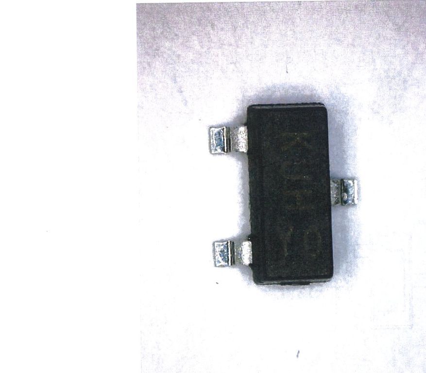 Spínacia dióda - elektronická polovodičová súčiastka v plastovom obale určená k montáži na dosky plošných spojov na SMD linke, ktoré sa následne používajú na výrobu TV prijímačov. Jedná sa o elektronickú súčiastku s dvoma elektródami (anóda/katóda), ktorej typickou vlastnosťou je, že vedie elektrický prúd len jedným smerom. Nejedná sa o fotosenzitívnu diódu a ani elektroluminiscenčnú diódu vyžarujúcu svetlo (LED). V jednom puzdre SOT-23 sú zapuzdrené 2 diódy. Rozmery diódy: d x š x h - 2,9 mm x 1,35 (pin), 0,9 x 0,8 mm. Diódy sú balené na plastových páskach v kotúčoch.