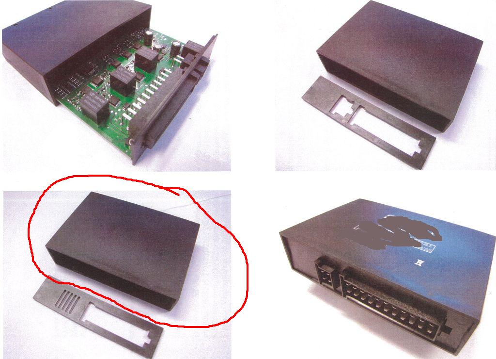 Puzdro modulu, vyrobené lisovaním z plastu (PA6), používa sa ako ochranný obal elektroniky modulu. Slúži na izoláciu elektroniky a aby elektronika ktorá sa doň vkladá bola chránená pred mechanickým poškodením, prachom a skratom. Na jeho uzatvorenie sa používajú kryty modulu, ktoré sú rôzne podľa veľkosti otvorov.

Rozmery puzdra: cca 124 x 85 x 29 mm
Farba: čierna