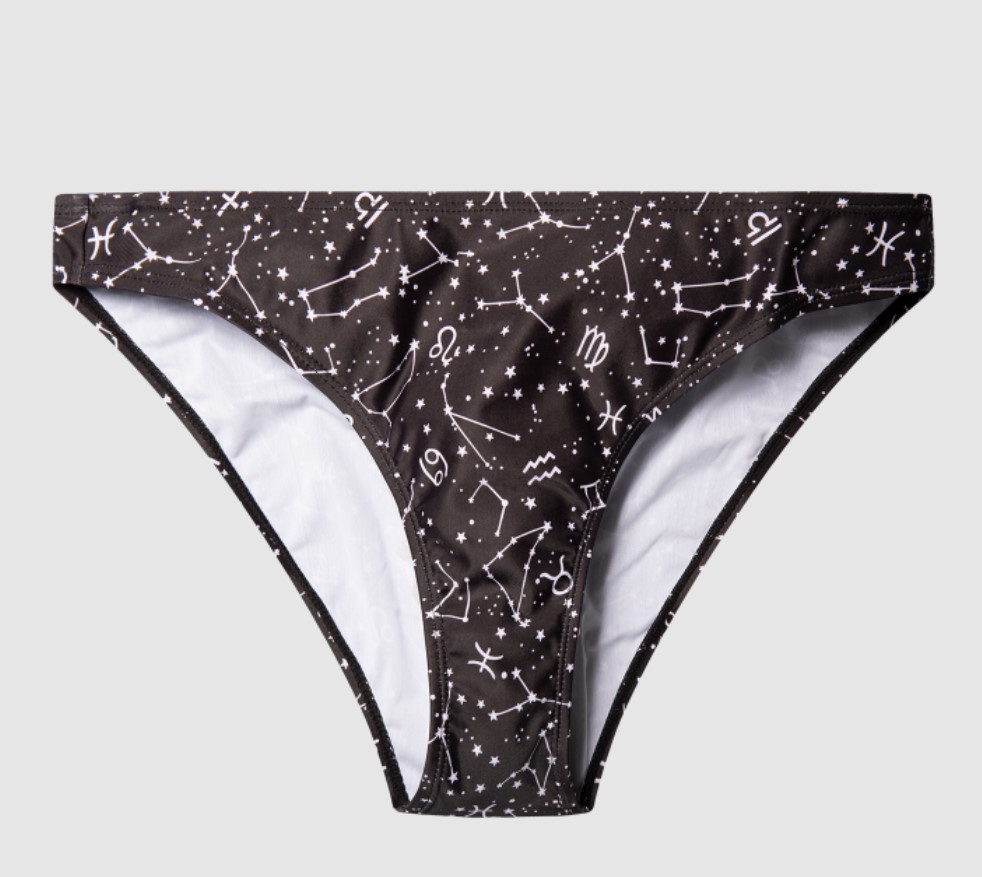 Tovar predstavuje pletený dámsky spodný diel plaviek v rôznych farebných prevedeniach. Materiál: 85% polyester, 15% elastan, podšívka: 100% polyester. Veľkosti: S, M, L, XL, 2XL.
