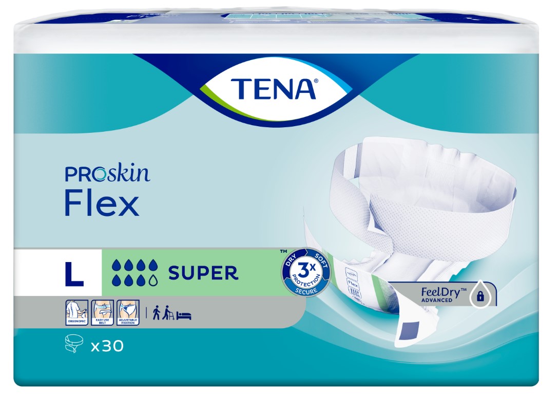 TENA Flex -  plienkové nohavičky na jedno použitie. Sú určené pre pacientov s ťažkosťami s únikom moču a stolice (inkontinencia.) Plienkové nohavičky sú vyrobené z papiera a buničiny s obsahom superabsorbentu.
Plienkové nohavičky pozostávajú z:
- tenkej vrstvy netkanej textílie, ktorá obsahuje indikátor vlhkosti,
- absorpčného jadra a buničiny s rozptýleným superabsorbentom,
- tenkej vrstvy netkanej textílie.
Plienkové nohavičky sú bielej farby, ich okraje sú spevnené vďaka gumeným nitiam. Upevňujú sa pomocou suchého zipsu v oblasti pásu. Sú určené pre ženy aj pre mužov. Tovar je dodávaný v plastovom obale s farebným vyobrazením veľkosti, savosti plienok a spôsobom ich používania.