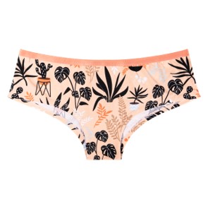 Tovarom sú dámske nohavičky hipster (Women Briefs HIPSTER) s rôznymi farebne potlačenými vzormi, ktoré sú nosené ako dámske spodné prádlo. Tovar je vyrobený z pleteniny, ktorá pozostáva z 95% bavlny a 5% elastanu. Tovar ma okolo pásu po obvode prišitý tenký elastický pás. Tovar je dodávaný vo veľkostiach XS až 2XL.