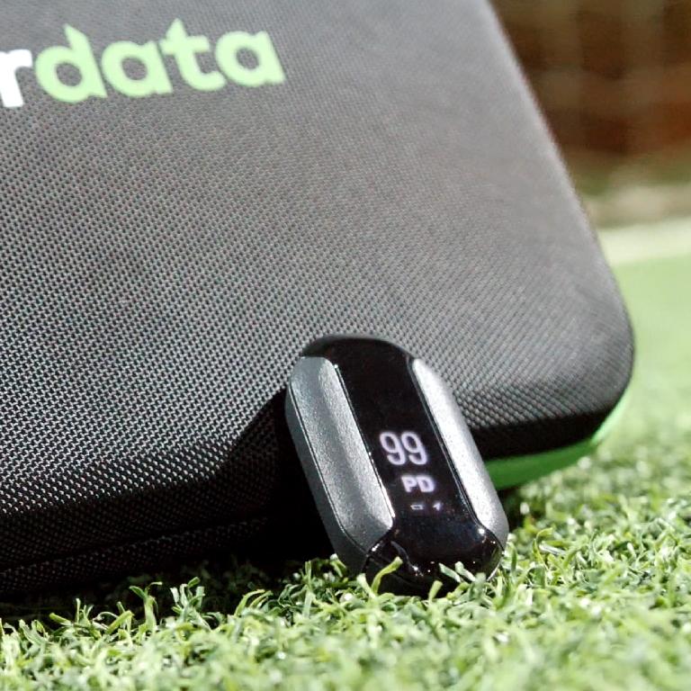 A GPS unit for tracking athlete’s performance data on the pitch. It is worn by the athlete and collects metrics such as distance covered, top speeds and positioning on the pitch. The data is then uploaded via Bluetooth to an application from the App Store so that the athlete can see their metrics and adapt their training. The unit measures around 7x3.6x1.5cm. 

A set of units come in a plastic custom case and each unit has its own compartment in the case.
A GPS Unit for tracking athlete’s performance data.
The GPS unit is made from a commercial grade GPS antenna, PCB and lithium-ion battery. Made of black plastic with a screen and magnetic connectors for charging.